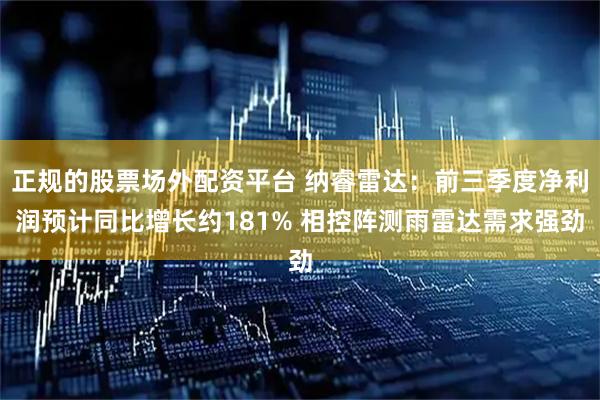 正规的股票场外配资平台 纳睿雷达：前三季度净利润预计同比增长约181% 相控阵测雨雷达需求强劲